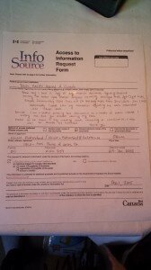 FORMAL REQUEST: Public Health Agency of Canada