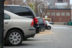 The parking spots at 320 Jack Purcell Lane, in Centretown.