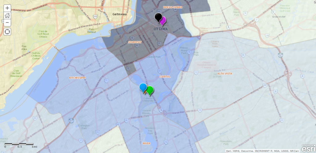 The on-campus voting stations were set up in universities that were both located in wards with the highest resident youth population.